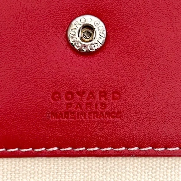 Goyard Saint Louis Red Pouch/Card case AUTHENTIC - Picture 7 of 10